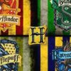 De fire ulike husene ved Galtvort skole i Harry Potter.